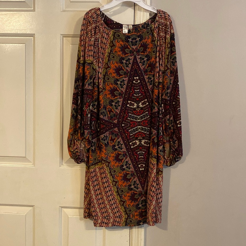 Long sleeve dress - Beautiful fall colors